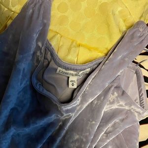 Velvet strappy tank very soft